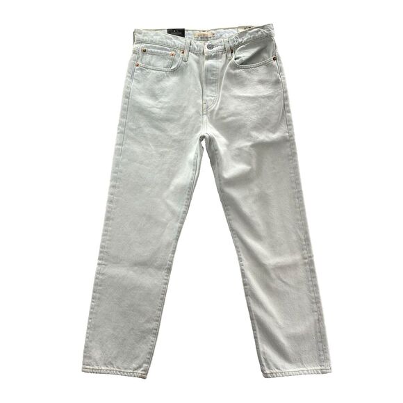 Levi’s Wedgie Straight High Rise Jeans Women 30x28 Blue Button Fly Preppy Denim - Picture 1 of 16